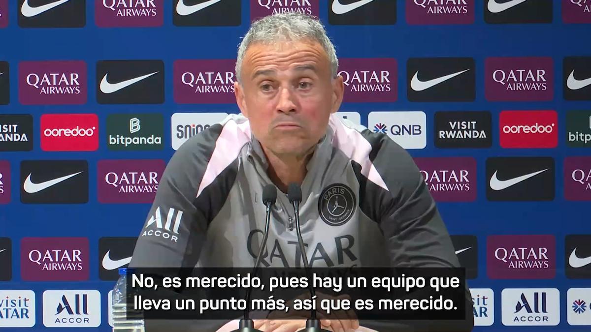 Luis Enrique, sincero: "Merecemos ir segundos"