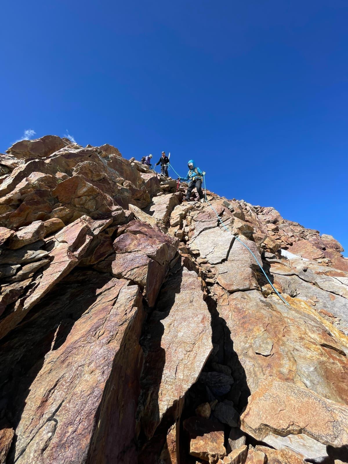 Uno de los momentos durante la subida al Himalaya