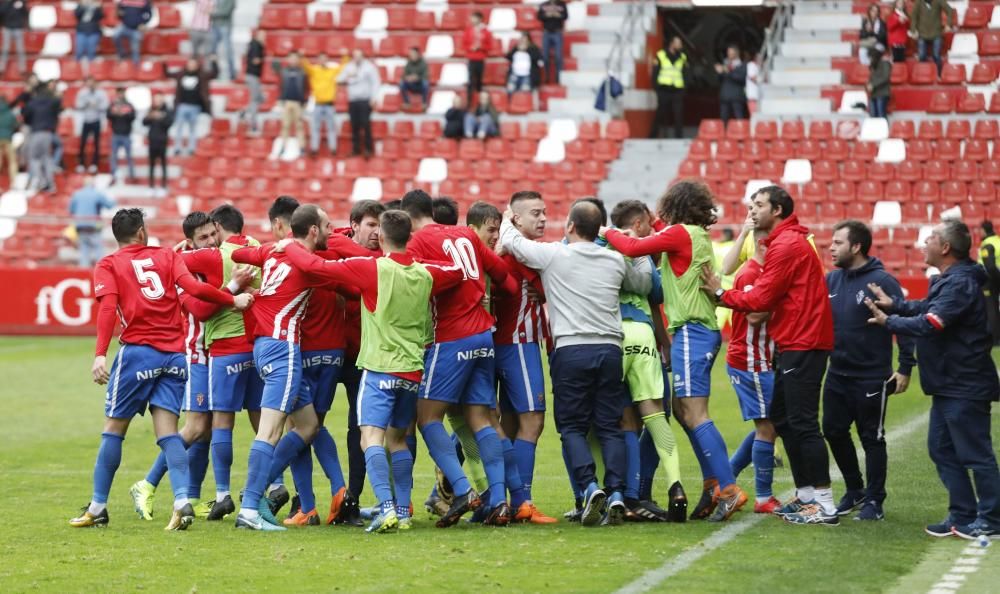 Sporting B-Arenas de Getxo, en El Molinón.