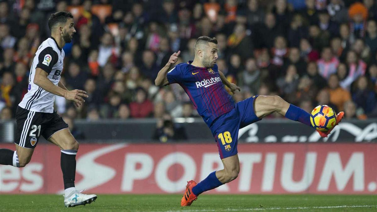 LALIGA | Valencia - FC Barcelona (1-1): El gol de Jordi Alba