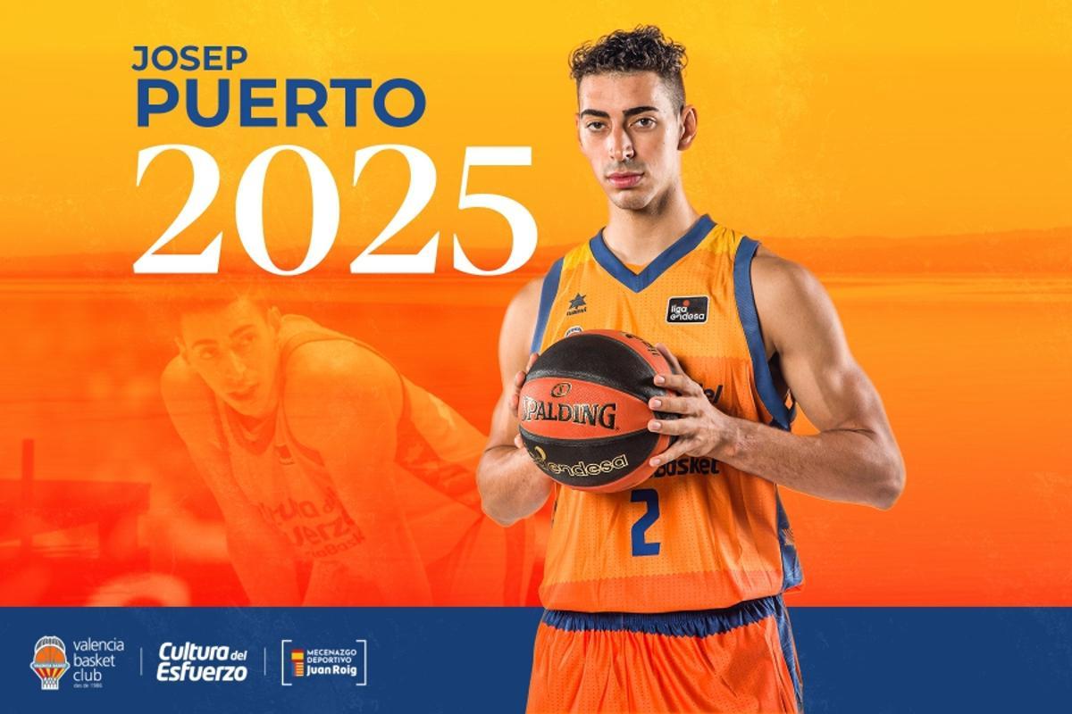 Josep Puerto renueva con Valencia Basket hasta 2025