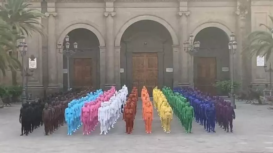 La obra de Spencer Tunick en Las Palmas de Gran Canaria