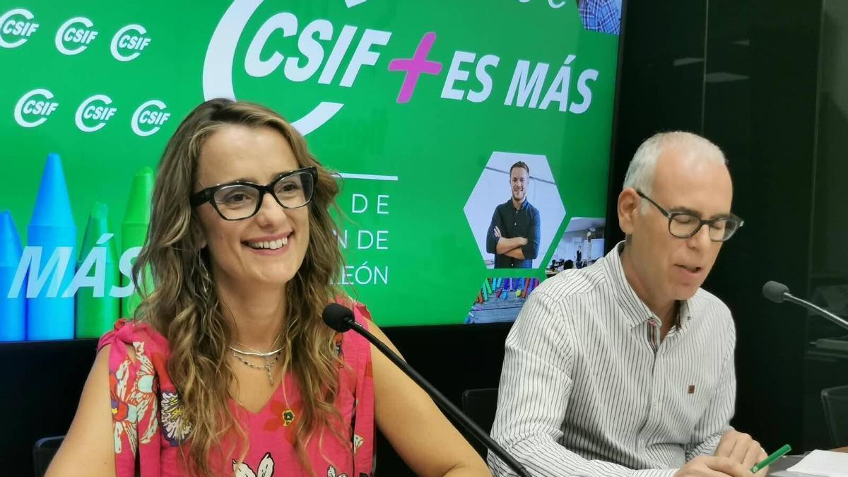 Isabel Madruga y Mariano González, de CSIF Castilla y León