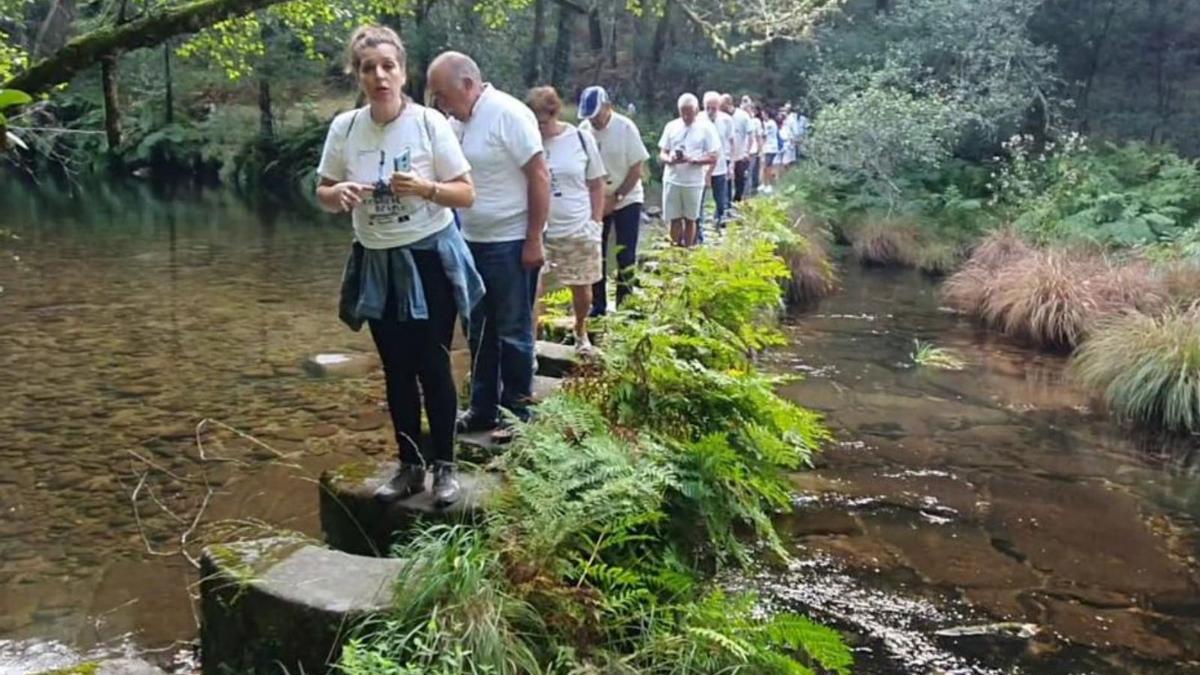 Participantes nunha das rutas celebradas en Covelo.   | // D .P.