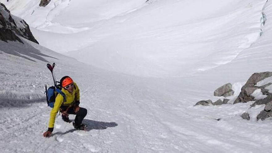 Kilian Jornet, en una expedición anterior de aclimatación para el Everest