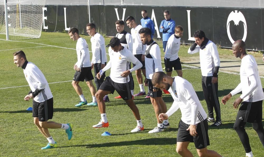 Las mejores imágenes del entrenamiento del Valencia CF