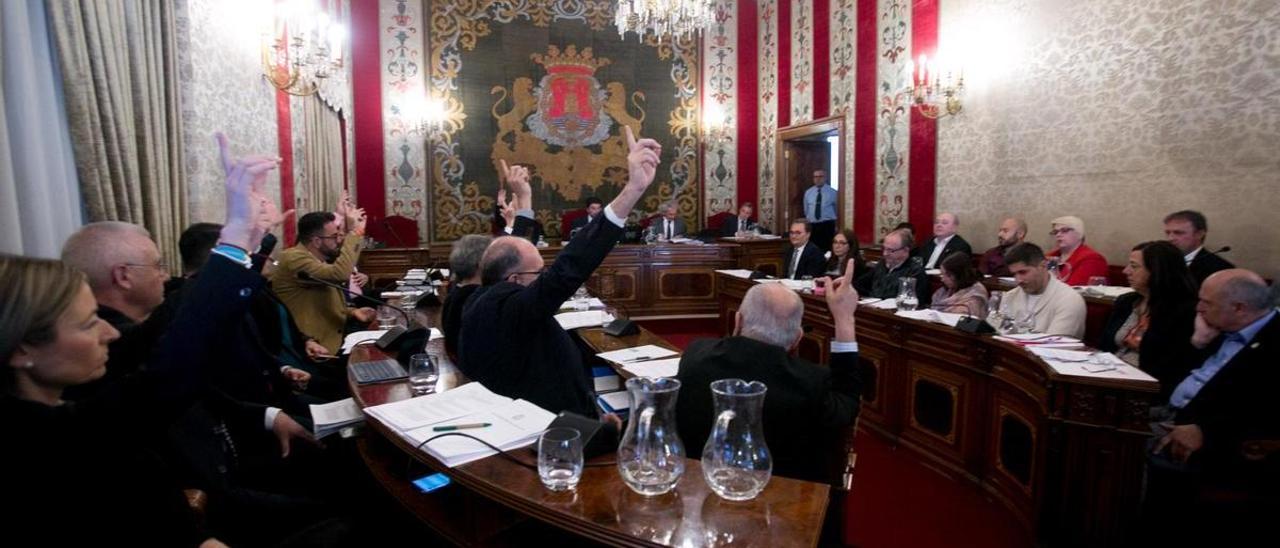 Imagen general del pleno de Alicante, en una sesión pasada