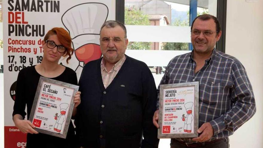 Melania Méndez, Ricardo González y Manuel Morán.