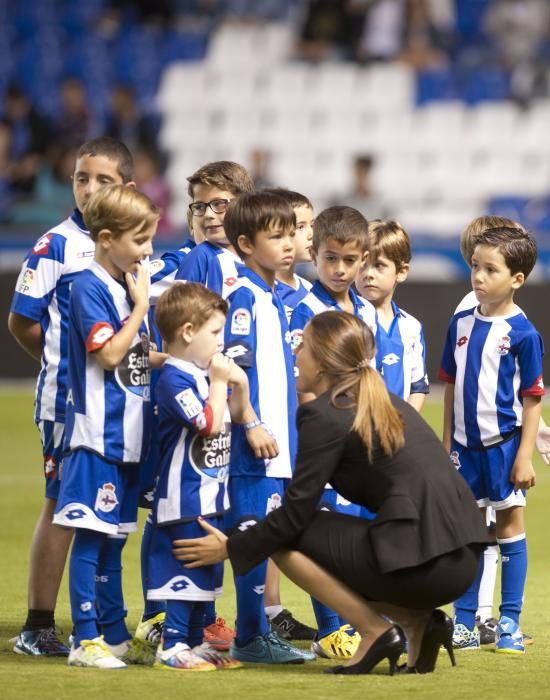 La afición del Dépor se lo pasó en grande