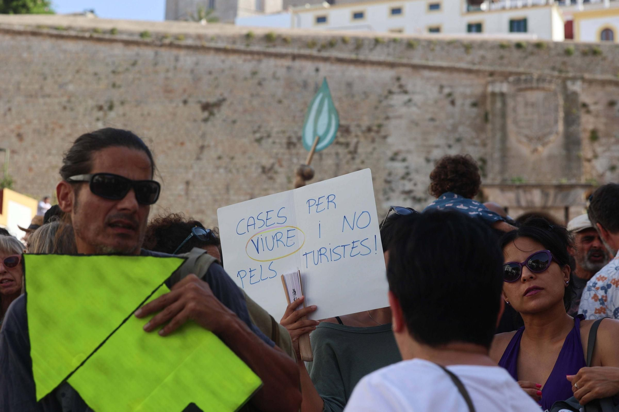 Manifestación contra la masificación turística en Ibiza