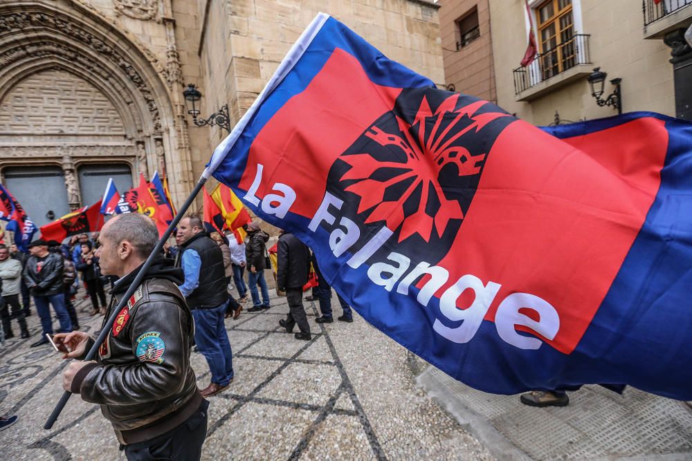 La Falange, en la manifestación en Callosa