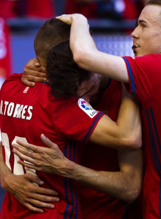 El partido entre el Osasuna y el Sporting, en imágenes