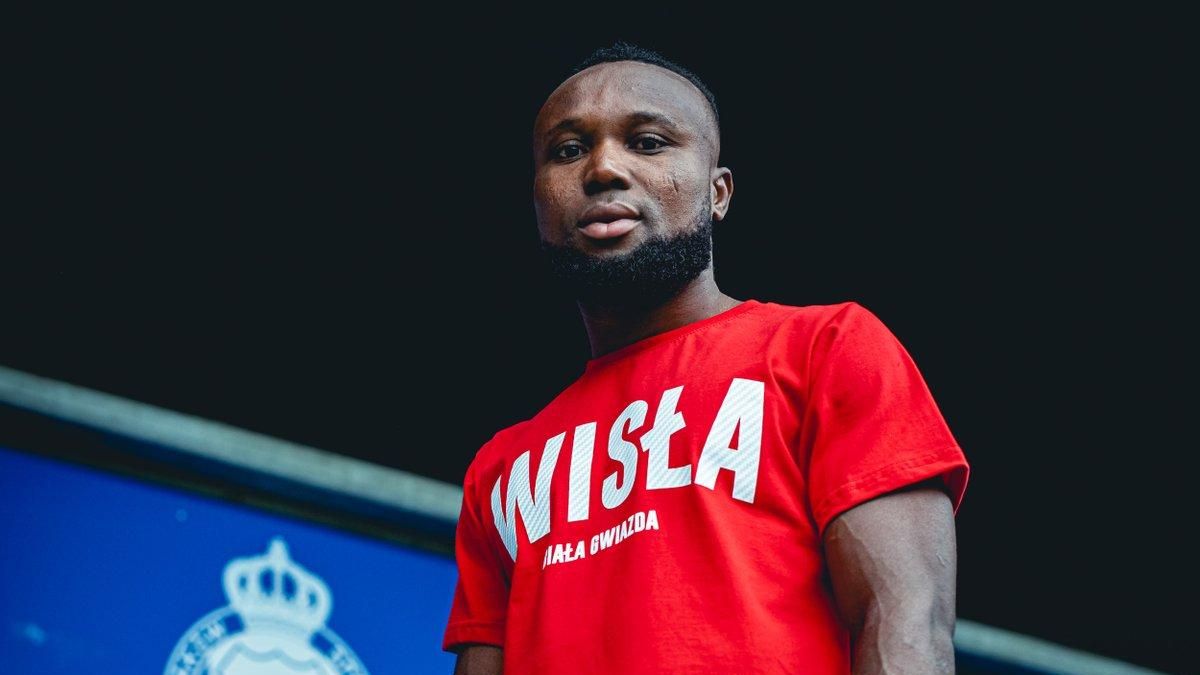 James Igbekeme, en las instalaciones del Wisla Cracovia