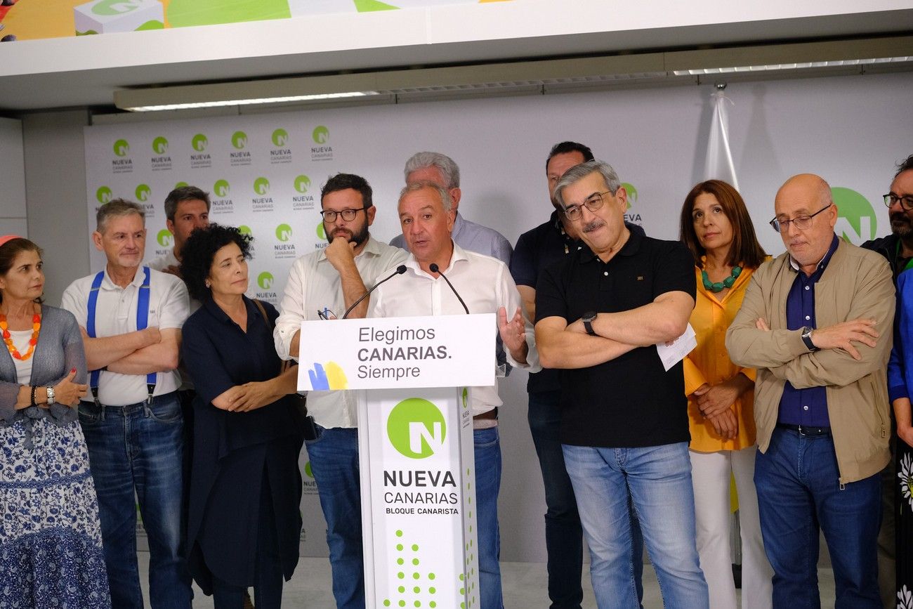 Luis Campos valora los resultados obtenidos por Nueva Canarias en los comicios del 23J