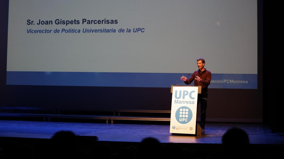 Joan Gispets, vicerector de Política Universitària de la UPC va presidir l’acte