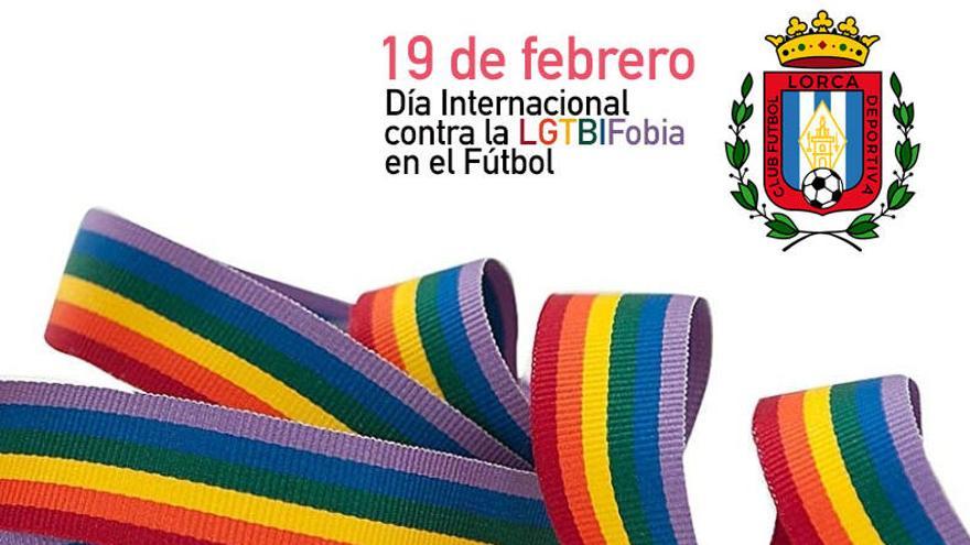 El Lorca Deportiva se une a la celebración del Día contra la LGTBIFOBIA en el fútbol