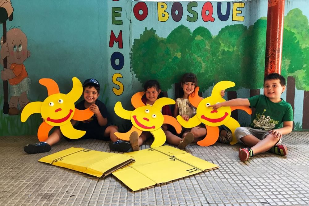 Niños en la Ludoteca-Campamento Urbano de Verín