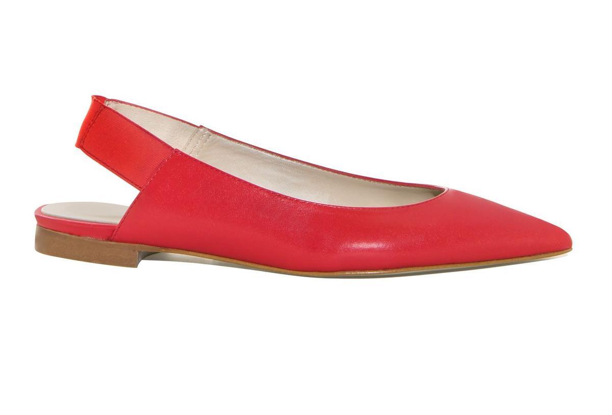 Flats zapato en punta rojo, Karen Millen