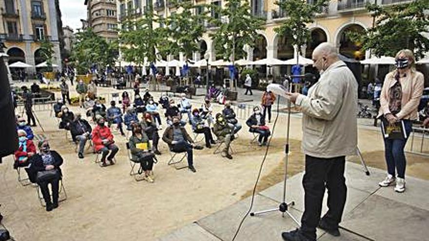 La presentació, ahir al migdia. La presentació, ahir al migdia.