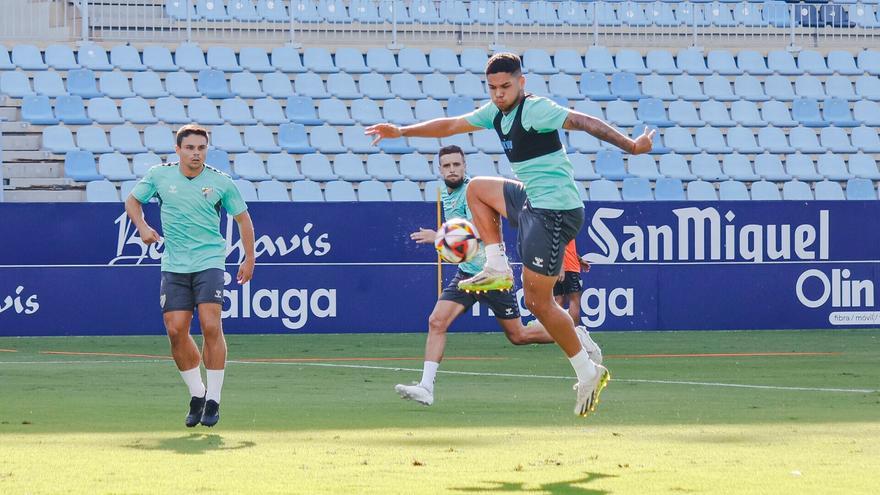 El Málaga CF prepara la visita al Recre sin Pellicer