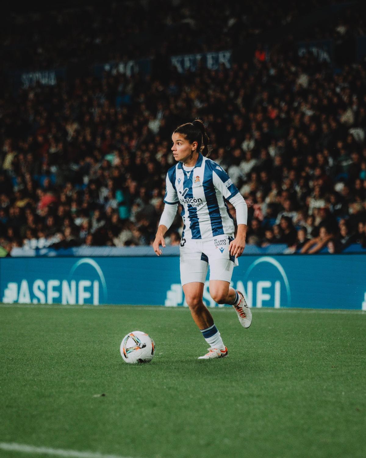 Violeta Quiles, en su etapa en la Real Sociedad.