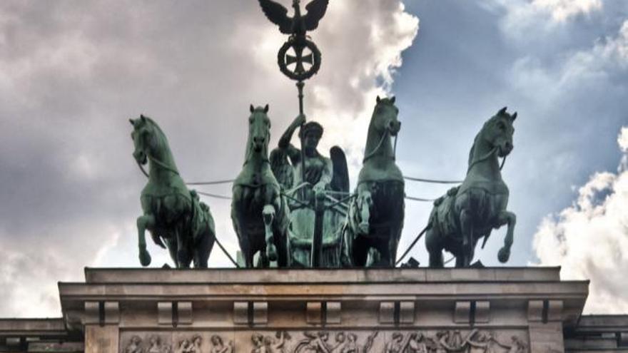 Detalle de la cuadriga en la Puerta de Brandeburgo.