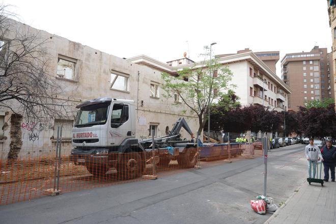 Galería | Derrumbe del inmueble de la calle Maluquer de Cáceres