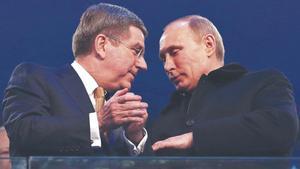 Bach, con Putin el Sochi 2014... eran otros tiempos