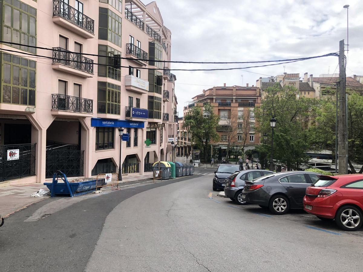Fotogalería | La calle María Telo de Cáceres y la Agencia Tributaria