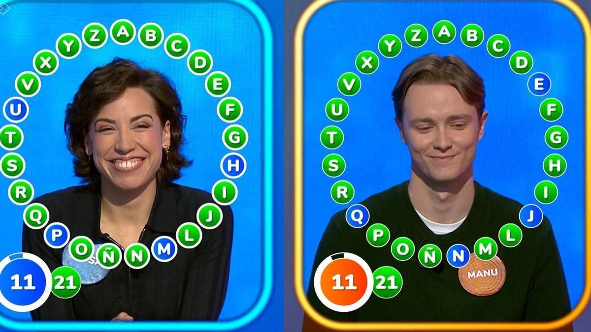 Rosa y Manu en el Rosco de Pasapalabra