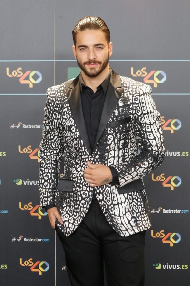 Maluma en la fiesta de los premios 40 principales