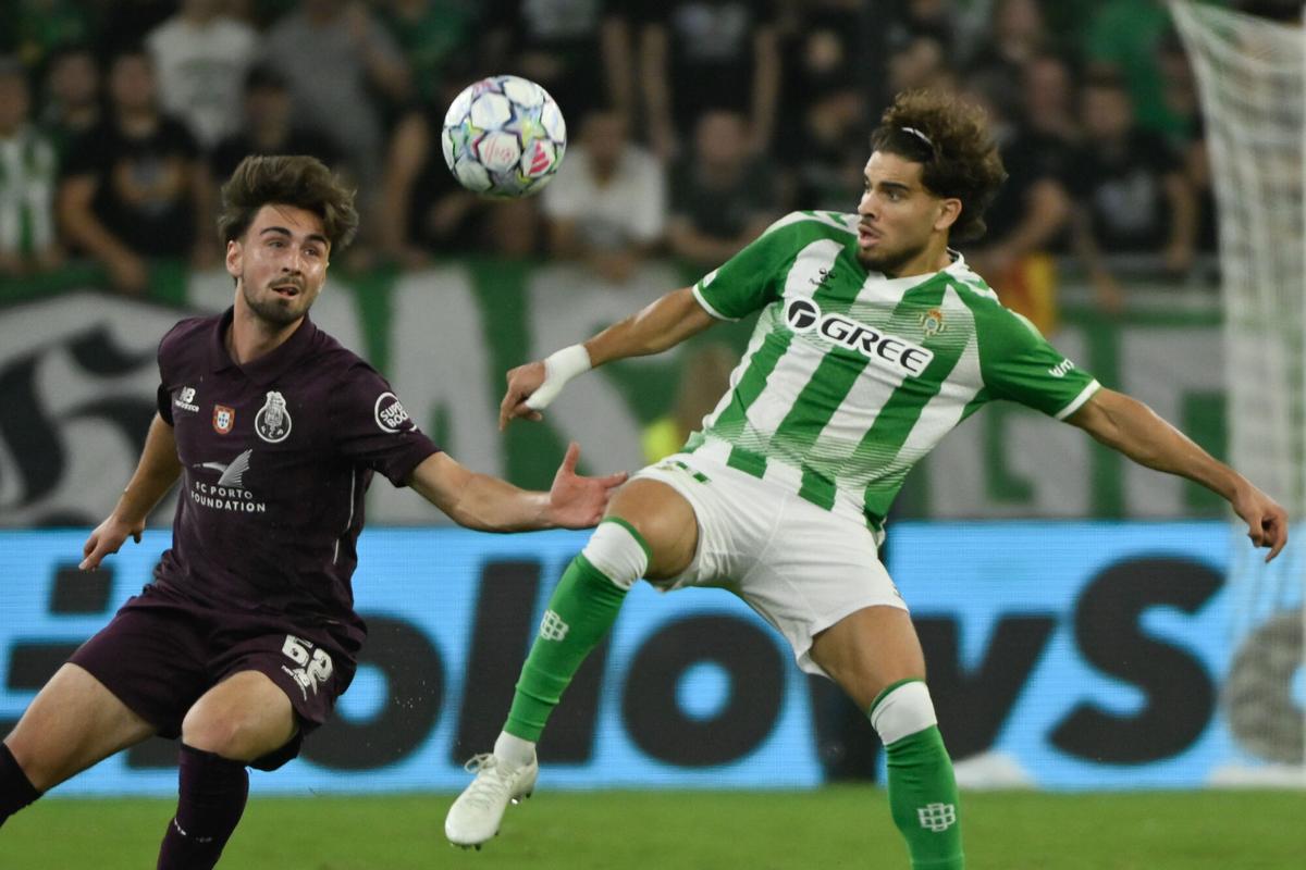 Una imagen del Real Betis - Oporto. Una imagen del Real Betis - Oporto.