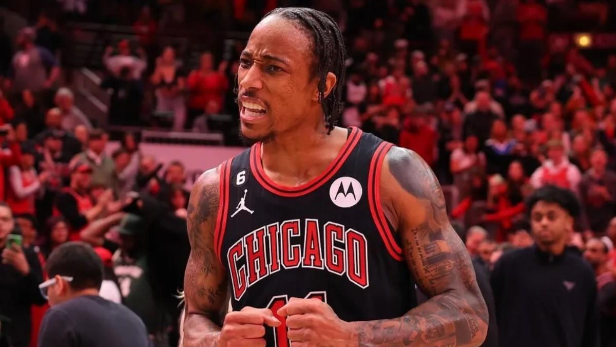 DeRozan, en un partido con los Chicago Bulls