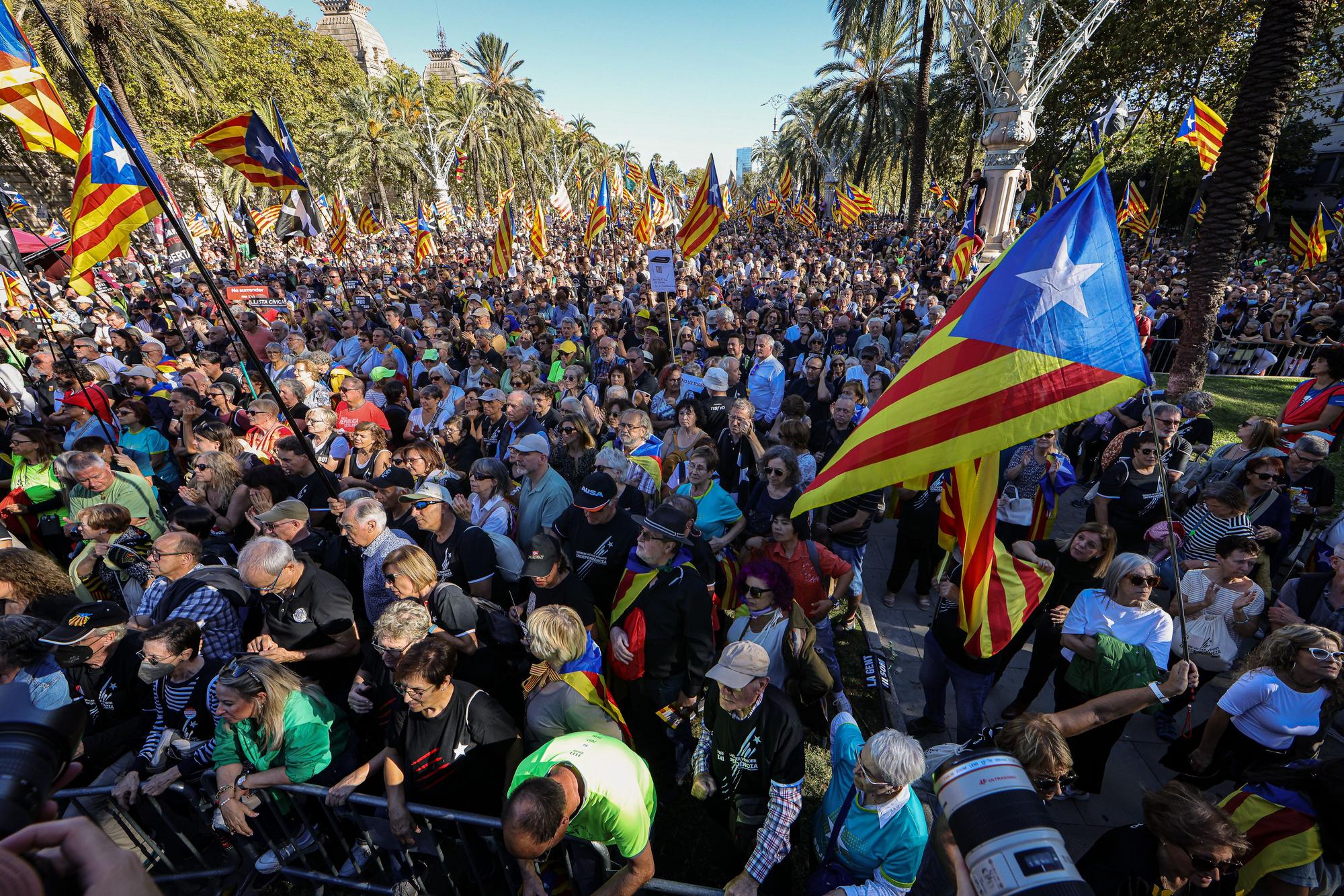 Commemoració dels 5 anys de l'1-O a Barcelona