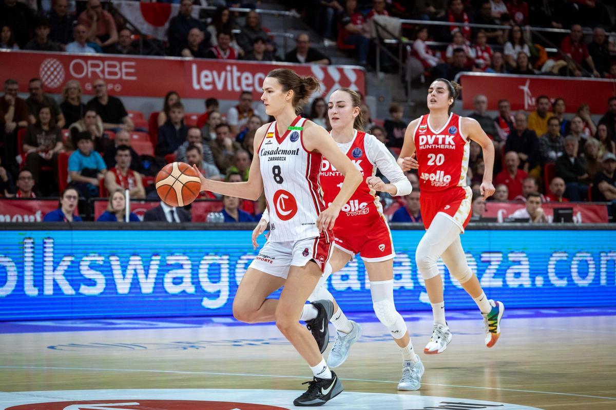 Vorackova, durante el último duelo en la Euroliga