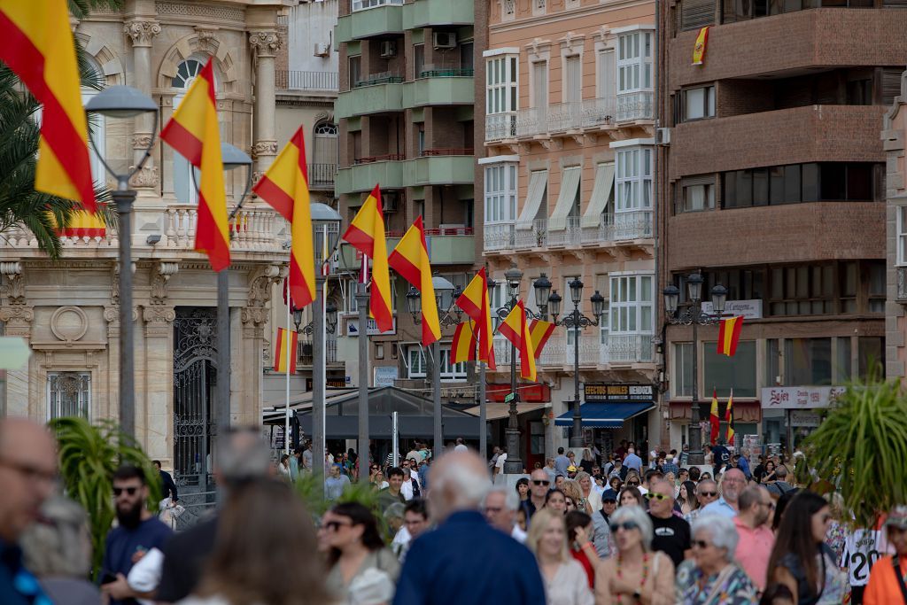 Así se celebra en Cartagena el Día de la Hispanidad