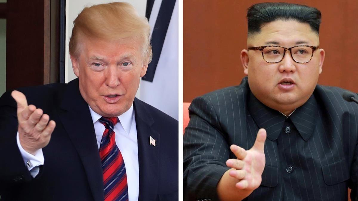 Donald Trump y Kim Jong-un.