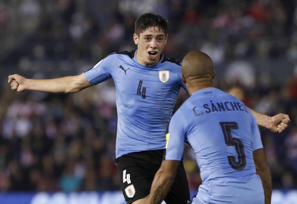 Fede Valverde marca en su debut con Uruguay