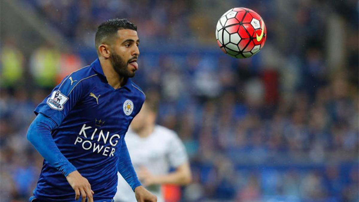 Mahrez, jugador del Leicester