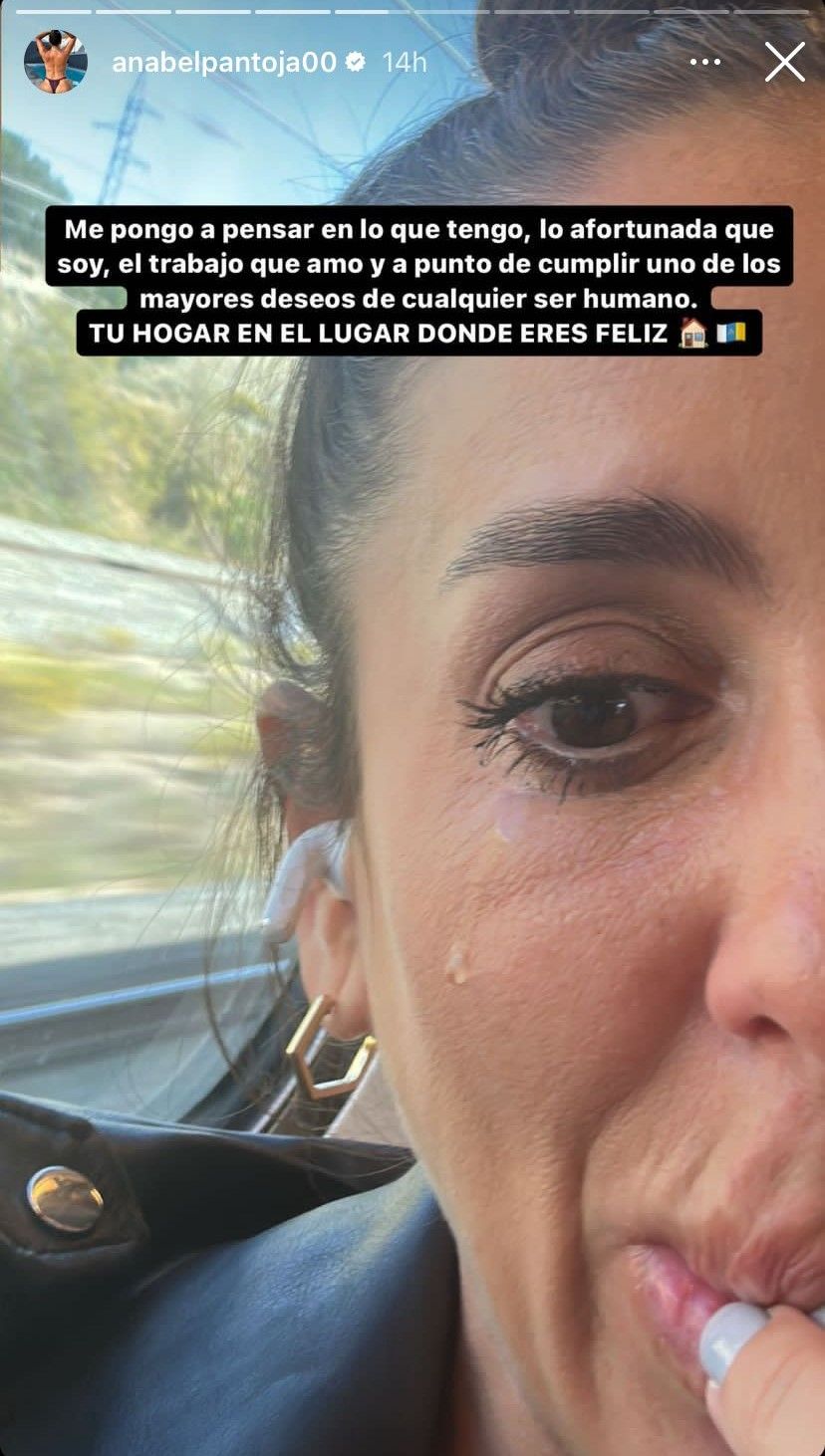 Anabel Pantoja llora por Canarias: &quot;Mi hogar en donde soy feliz&quot; -