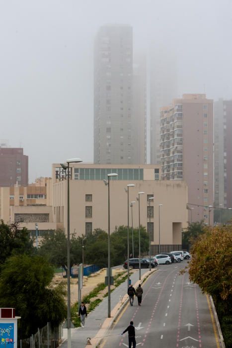 Niebla en Benidorm