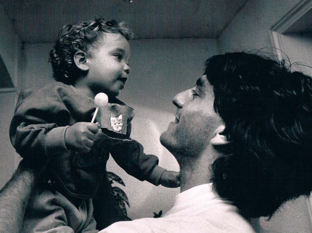 Paulo Futre junto a su hijo Paulo Futre Jr.