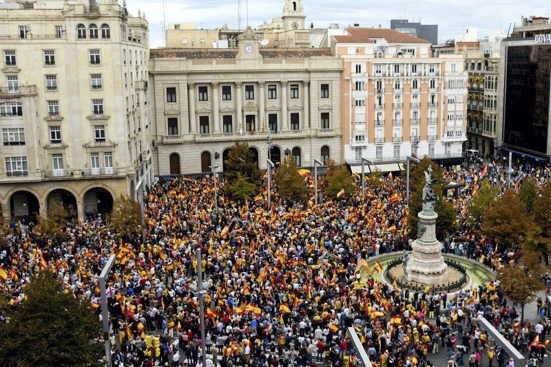 Manifestación contra el 1-0 en Zaragoza