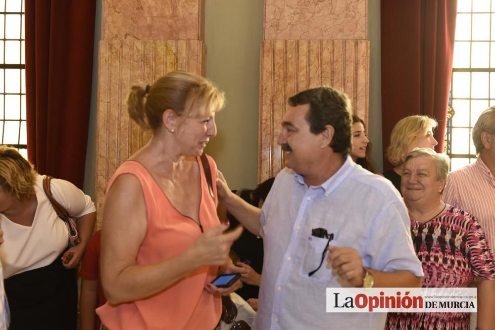 Recepción a Laura Gil en el Ayuntamiento de Murcia