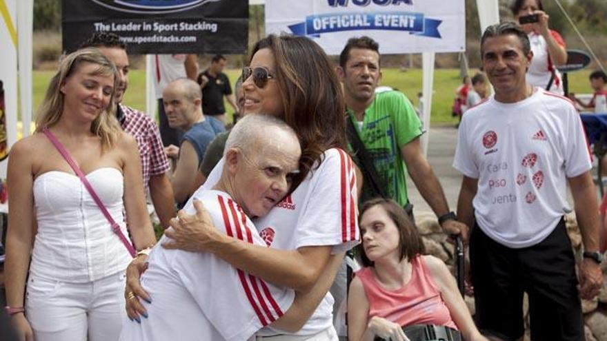 Eva Longoria, durante una actividad de la Fundación Glibal Gift.