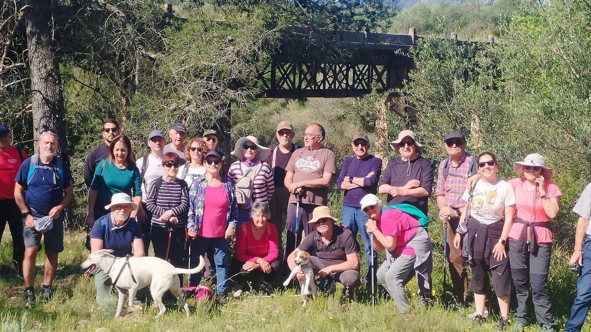 Algunos de los participantes en la última salida del Centre d'Estudis.