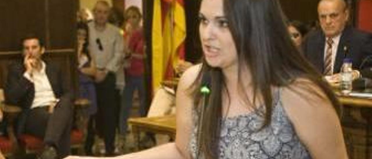 Nerea Almiñana, en su toma de posesión.