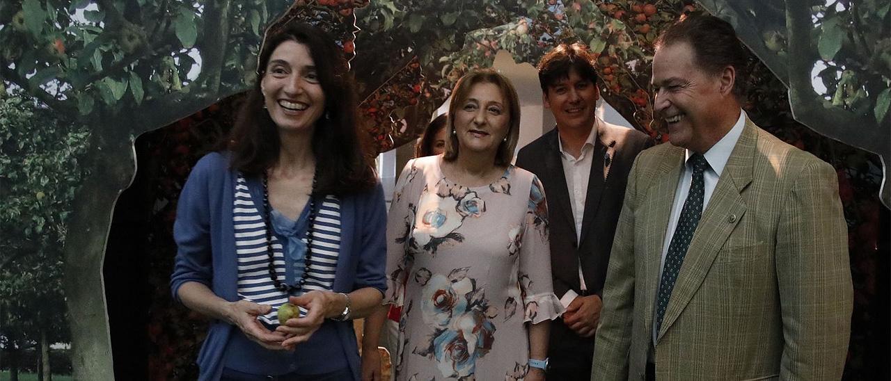 Pilar Llop, en su visita a la Feria Internacional de Muestras de Asturias.