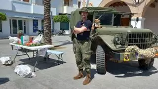 La Asociación de Veteranos Militares recoge alimentos en Santa Eulària