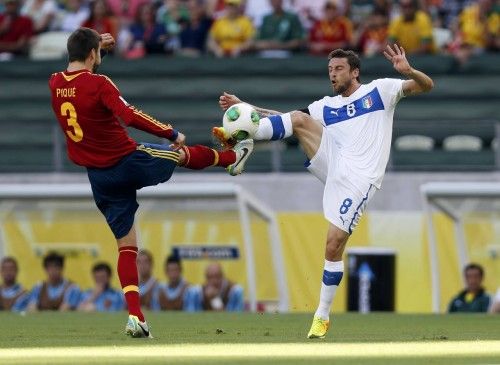 El partido entre España e Italia, en imágenes